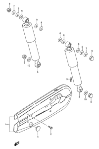 AX100 Задние амортизаторы