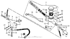CB750 Передний главный тормозной цилиндр