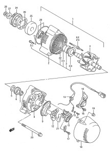 GSX1100 Альтернатор