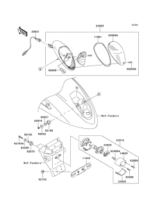 VN900 Taillight unit ass`y