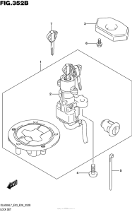 DL650X (ABS) Lock Set