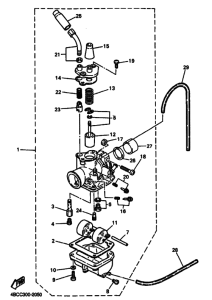 PW80 Carburetor assy