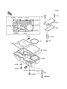 ZX900 Поддон картера