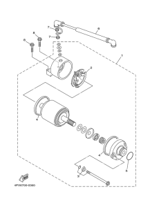 TT250R Demarreur electrique