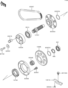 ZR1100 Secondary shaft