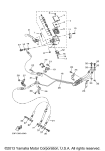 XT1200Z Главный тормозной цилиндр