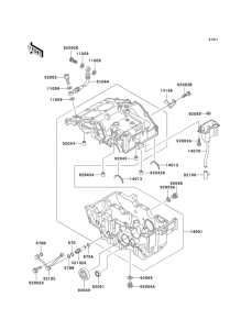 EX250 Картер двигателя