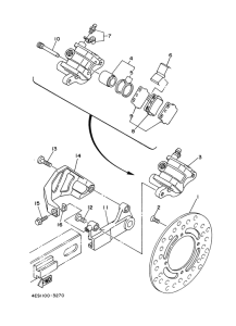 YZ80LW Задний суппорт