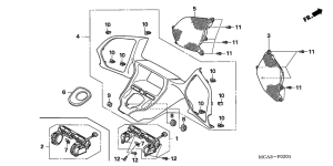 GL1800 (ABS) Приборная панель