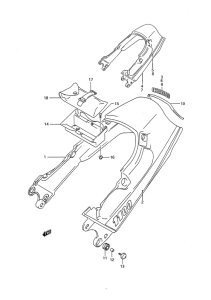 GSX1100 Обтекатель сидения
