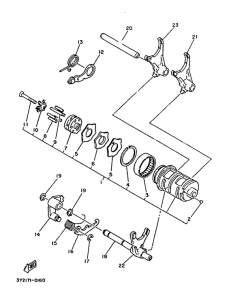 SR250 Leva de cambio. herq