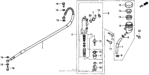 CR500R Задний тормозной цилиндр