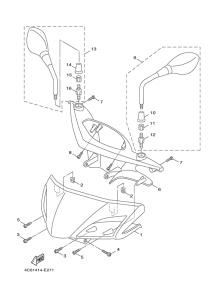 XC125 Обтекатель 1
