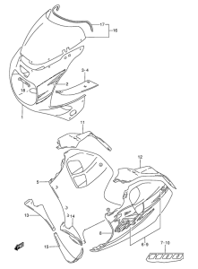 GSX-R1100 Cowling body