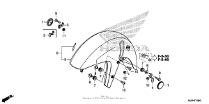 GL1800C Переднее крыло