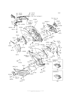ZX1400 Cowling (Center)