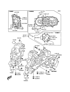 SC250 Картер двигателя
