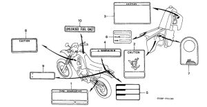CRM50R Лейбл предостережения