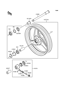 EX250 Переднее колесо