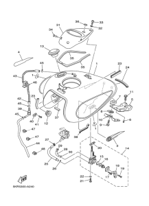 XVS250 Топливный бак