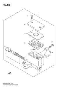 AN650 (ABS) Передний тормозной цилиндр