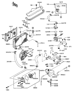 ZX600 Радиатор  / fan / water pump