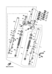 XC125 NXC125 Вилка передней оси