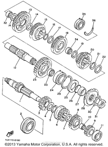FJ1200S Трансмиссия