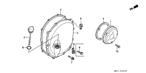 Крышка картера правая
