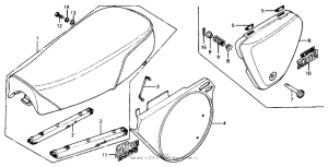 MR175 Seat + side cover