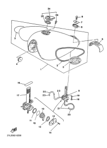 SR250 Deposito de combustible