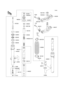  Front fork(1 / 2)(kdx220-a4)