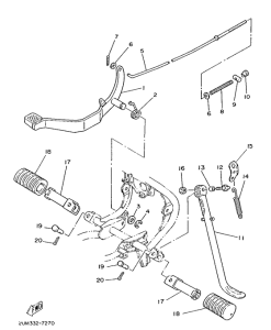 DT50MX Stand. footrest