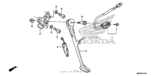 CB1000R Подножка