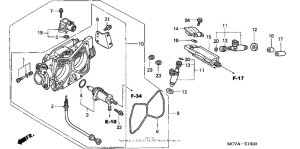 VTX1800R2 Корпус Дросселя