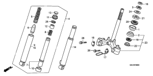 NPS50 Front fork / front cushion