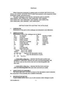 GSX1300R Catalog preface