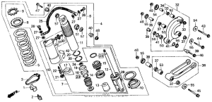 CR125R Shock absorber 85-86