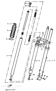 DT50R Передняя вилка