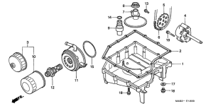 CBR900RR Картер масляный / масляная помпа