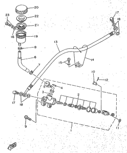 TZR50 Задний торм цилиндр