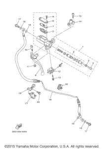 XT1200Z Передний торм. цилиндр 2