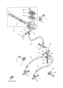 RZ250R ﾌﾛﾝﾄﾏｽﾀｼﾘﾝﾀﾞ