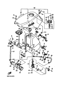 FZR600 FZR600A Tank fuel