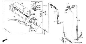 NX250 Fr. brake master cylinder