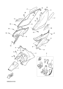 YQ50L Боковые обтекатели