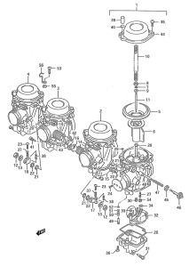 GSX750 Carburetor assy