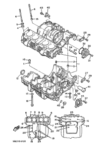 XJ900 Картер двигателя