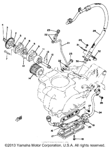 TT500D Oil pump oil filter