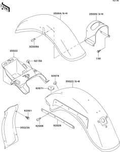 VN800 Fenders(1 / 2)(vn800-b1 / b2 / b3)